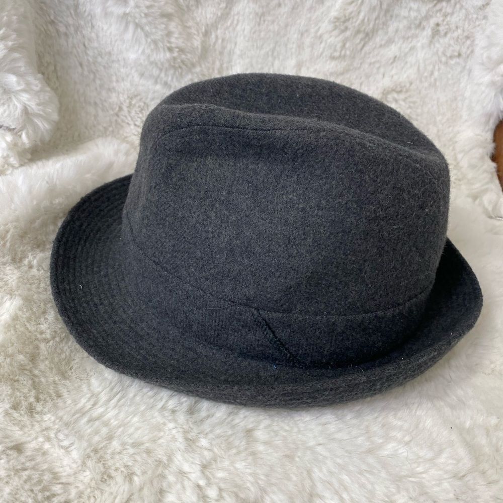 Imercork Crambes Paris France vintage 60’s wool blend gray fedora hat 54-6 5/8 - Picture 4 of 9